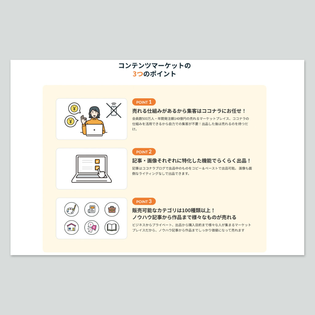 ココナラコンテンツマーケット