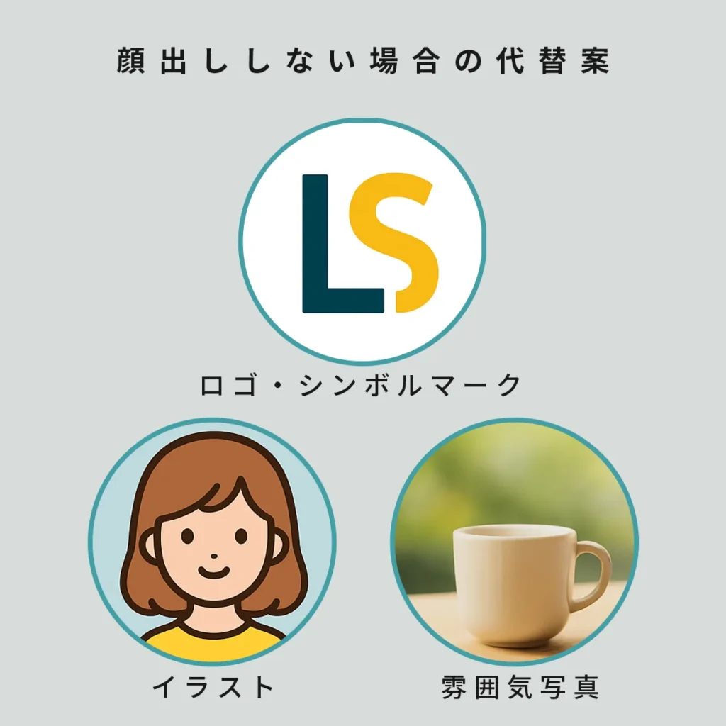 顔出ししない場合の代替案